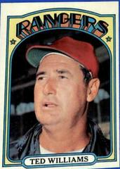 Ted Williams Baseball Cards 1972 Topps Prices