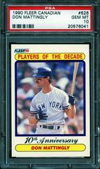 Don Mattingly #626 Baseball Cards 1990 Fleer Canadian Prices