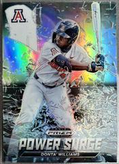Donta' Williams [Silver Prizm] #PS-DW Baseball Cards 2021 Panini Prizm Draft Picks Power Surge Prices