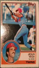 Jesus Vega Baseball Cards 1983 Topps Prices