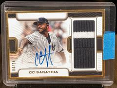 CC Sabathia #FAC-CS Baseball Cards 2023 Topps Definitive Framed Autograph Patch Collection Prices