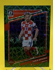 Luka Modric [Optic Green Velocity] Soccer Cards 2021 Panini Donruss Road to Qatar Prices