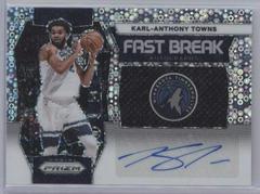 Karl-Anthony Towns #53 Basketball Cards 2023 Panini Prizm Fast Break Autograph Prices