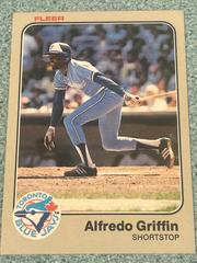 Alfredo Griffin #429 Baseball Cards 1983 Fleer Prices