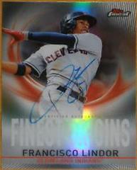 Francisco Lindor [Orange Refractor] #FL Baseball Cards 2019 Topps Finest Origins Autograph Prices