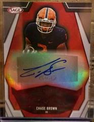 Chase Brown #PKA-CB2 Football Cards 2023 Sage Peak Performance Autographs Prices