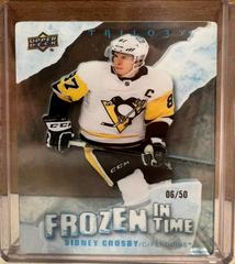 Sidney Crosby [Blue Frost] #FT-SC Hockey Cards 2022 Upper Deck Trilogy Frozen in Time Prices