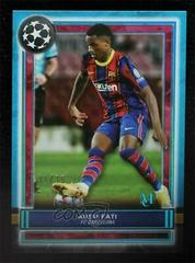 Ansu Fati [Sapphire] Soccer Cards 2020 Topps Museum Collection UEFA Champions League Prices