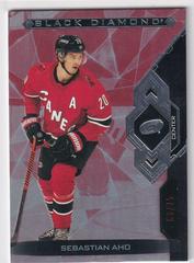 Sebastian Aho [Red] #BDB-AH Hockey Cards 2022 Upper Deck Black Diamond Prices