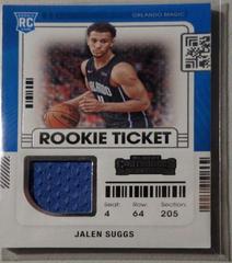 Jalen Suggs #RTS-JSU Basketball Cards 2021 Panini Contenders Rookie Ticket Swatches Prices