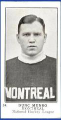 Dunc Munro #34 Hockey Cards 1924 V145-2 Prices