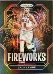 Zach LaVine #4 Basketball Cards 2022 Panini Prizm Fireworks Prices