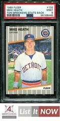 Mike Heath [Tom Brookens Stats Back] Baseball Cards 1989 Fleer Prices