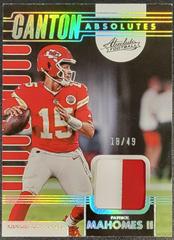Patrick Mahomes II [Holo Silver] #CA-3 Football Cards 2023 Panini Absolute Canton Prices