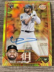 Riley Greene Baseball Cards 2023 Topps Chrome Radiating Rookies Autographs Prices