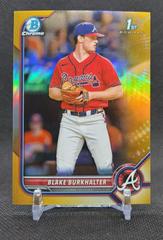 Blake Burkhalter [Gold] Baseball Cards 2022 Bowman Draft Chrome Prices