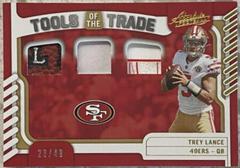 Trey Lance [Prime] #TTT-7 Football Cards 2022 Panini Absolute Tools of the Trade Triple Prices