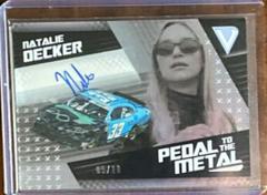 Natalie Decker [Autograph Silver] #13 Racing Cards 2022 Panini Chronicles Nascar Pedal to the Metal Prices