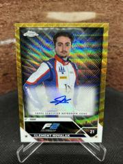 Clement Novalak [Gold Wave Refractor] #CAC-CN Racing Cards 2023 Topps Chrome Formula 1 Autograph Prices