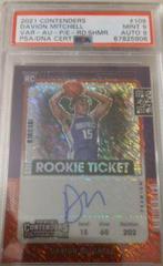 Davion Mitchell [Autograph Red Shimmer] #109 Basketball Cards 2021 Panini Contenders Prices