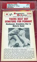 Tigers Beat Out Baseball Cards 1960 NU Card Baseball Hi Lites Prices