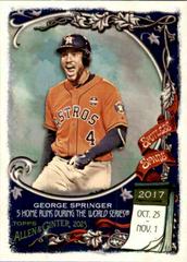 George Springer #SS-30 Baseball Cards 2023 Topps Allen & Ginter Spotless Spans Prices