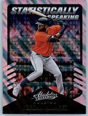 Yordan Alvarez [Retail Lava] #SS-7 Baseball Cards 2022 Panini Absolute Statistically Speaking Prices