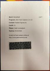 Cade Cunningham #RSI-CC Basketball Cards 2021 Panini Spectra Radiant Signatures Prices