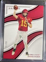 Brock Purdy [Ruby] #5 Football Cards 2023 Panini Immaculate Collection Collegiate Prices
