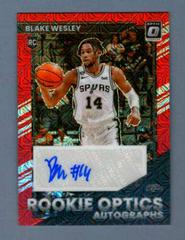 Blake Wesley [Choice] #ROA-BWS Basketball Cards 2022 Panini Donruss Optic Rookie Autographs Prices