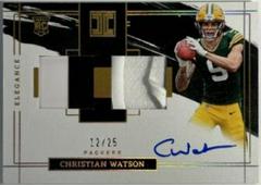 Christian Watson [Helmet Glove Autograph] #120 Football Cards 2022 Panini Impeccable Prices