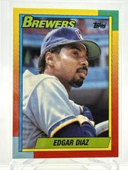 Edgar Diaz #26T Baseball Cards 1990 Topps Traded Tiffany Prices