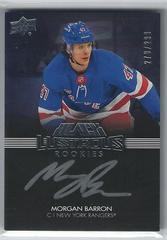 Morgan Barron Hockey Cards 2021 SPx UD Black Lustrous Rookie Signatures Prices