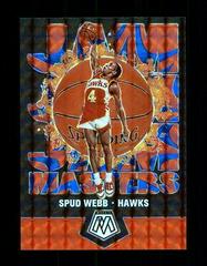 Spud Webb [Reactive Blue] Basketball Cards 2019 Panini Mosaic Jam Masters Prices
