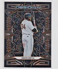 David Ortiz [Orange] #4 Baseball Cards 2023 Panini Chronicles Obsidian Prices