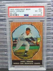 Daryl Spencer [No Tab] #51 Baseball Cards 1958 Hires Root Beer Prices