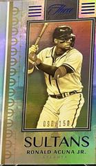 Ronald Acuna Jr. Baseball Cards 2022 Panini Three and Two Sultans Prices