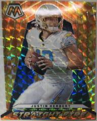 Justin Herbert [White] #SF-7 Football Cards 2022 Panini Mosaic Straight Fire Prices
