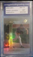 Randy Johnson #27 Baseball Cards 2000 Spx Prices