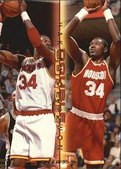 Hakeem Olajuwon #9 Basketball Cards 1995 Fleer Double Doubles Prices