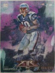 Jimmy Garoppolo [Purple] Football Cards 2014 Topps Fire Prices