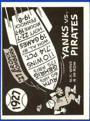 Yanks VS Pirates [1927] #24 Baseball Cards 1967 Laughlin World Series Prices