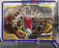 Joel Embiid [Gold] #13 Basketball Cards 2023 Panini Prizm Fireworks Prices