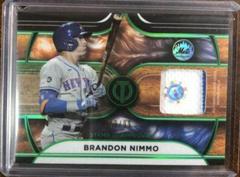 Brandon Nimmo [Green] #SOA-BN Baseball Cards 2022 Topps Tribute Stamp of Approval Relics Prices