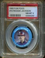 Reggie Jackson #16 Baseball Cards 1985 Fun Food Buttons Prices