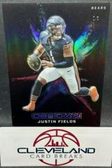 Justin Fields #24 Football Cards 2023 Panini Obsidian Black Color Blast Prices