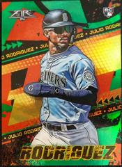 Julio Rodriguez [Green] #107 Baseball Cards 2022 Topps Fire Prices