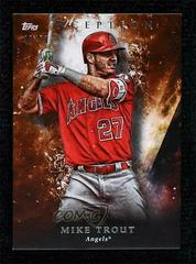 Mike Trout [Orange] Baseball Cards 2018 Topps Inception Prices