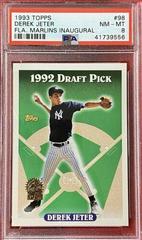 Derek Jeter [Marlins Inaugural] #98 Baseball Cards 1993 Topps Gold Prices