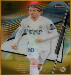 Luka Modric [Gold Refractor] Soccer Cards 2020 Topps Finest UEFA Champions League Prices